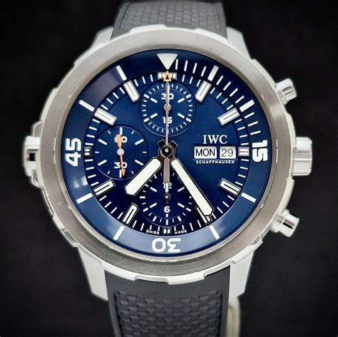 iwc aquatimer chronograph jacques cousteau|iwc 140th anniversary vintage aquatimer.